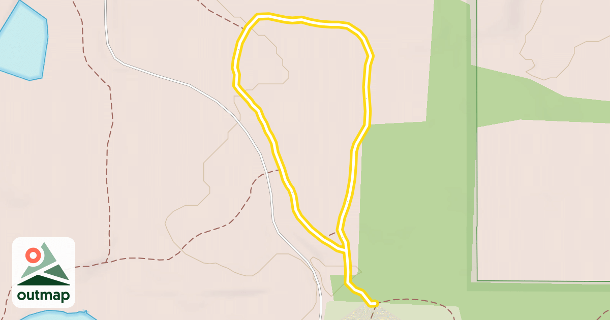 Map of hiking path