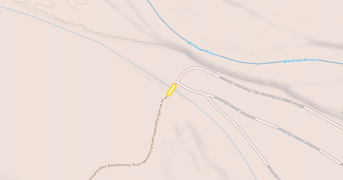 Map preview of Methow Valley Community Trail- Winthrop to Powers Plunge