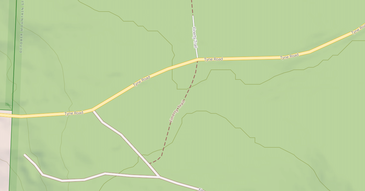 Map preview of Finerty Trail