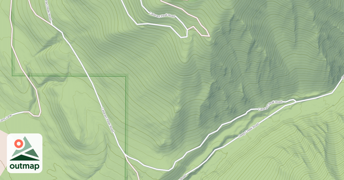 Map of CATARACT PEAK