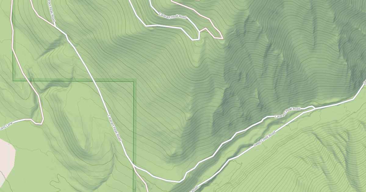 Map preview of CATARACT PEAK