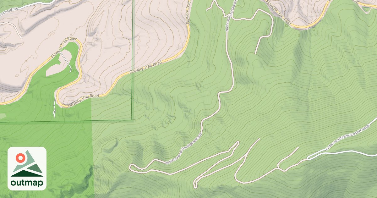 Map of USFS Motor Vehicle Use Map Roads {707DDE5F-52BA-47EF-B297-D9BB7A0439F9}