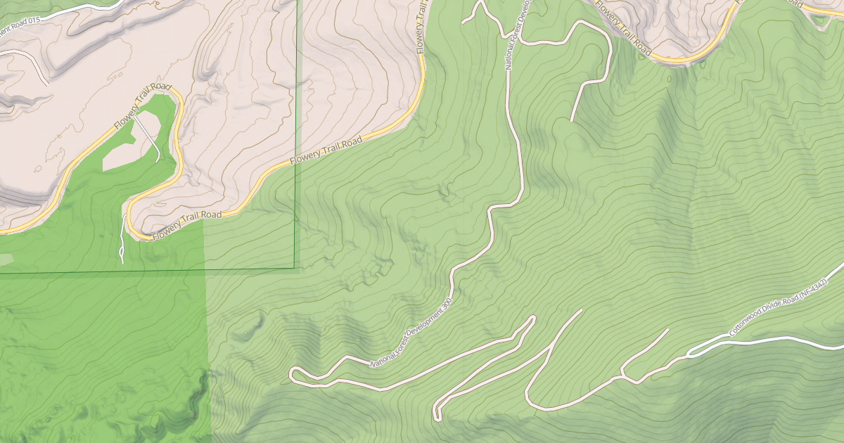 Map preview of USFS Motor Vehicle Use Map Roads {707DDE5F-52BA-47EF-B297-D9BB7A0439F9}