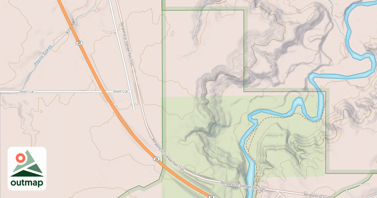 Map of Bessemer Snowmobile #8