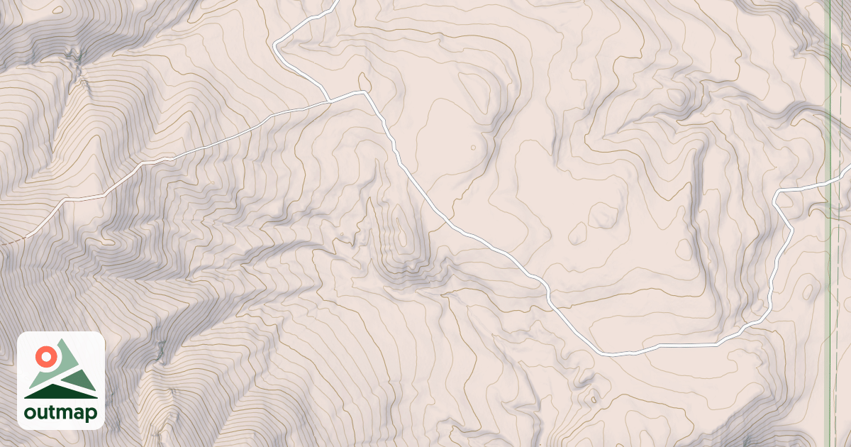Map of DIAMOND PEAK