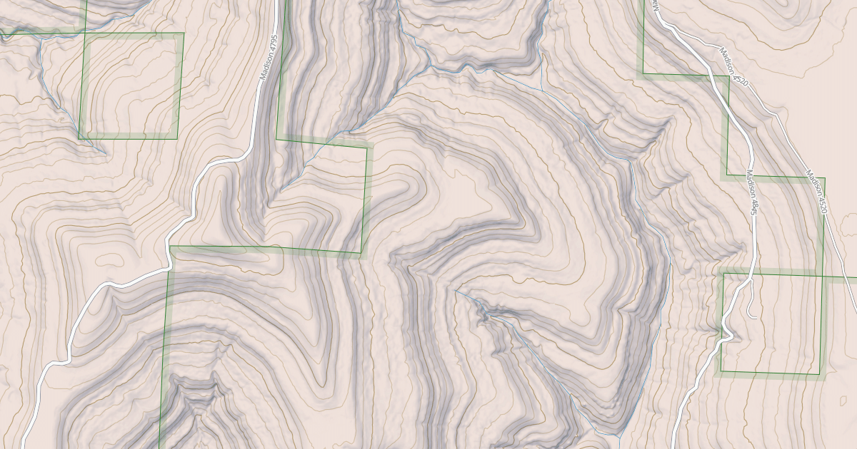 Map preview of USFS National Forest System Roads {DCBDB015-197A-44E7-AA8A-1EFC8453D4F5}