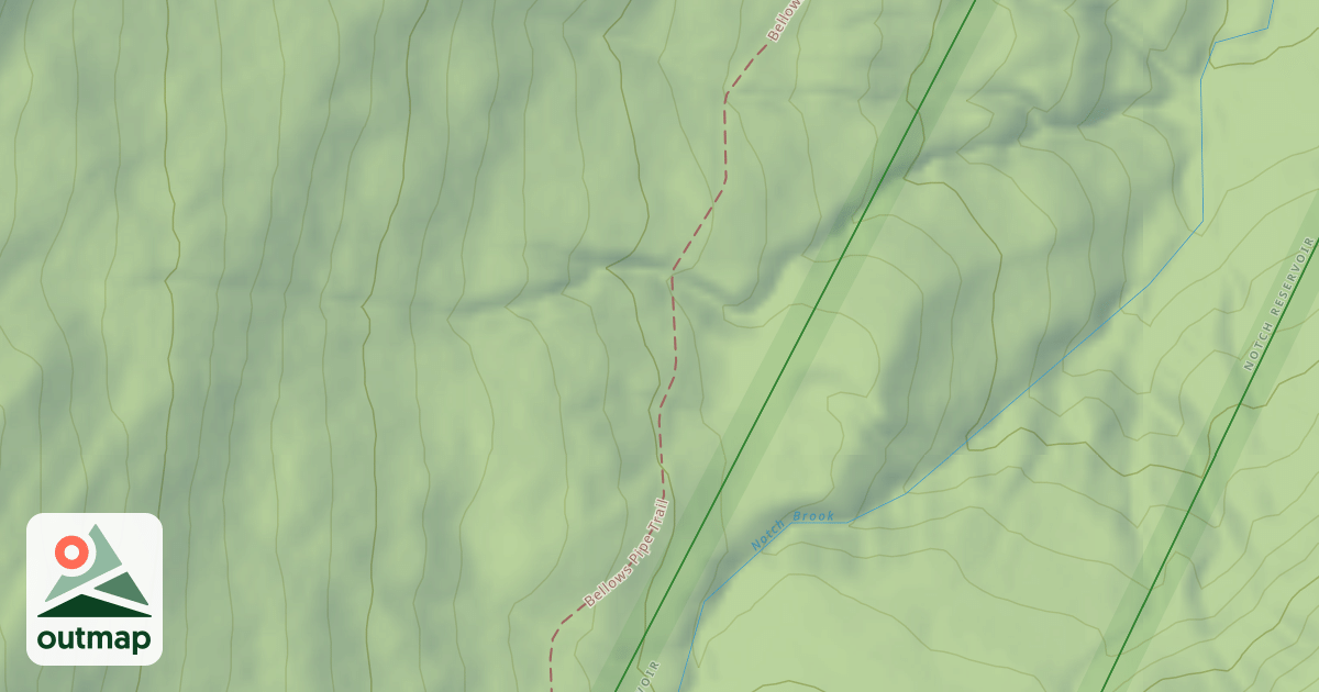 Map of Bellows Pipe Trail