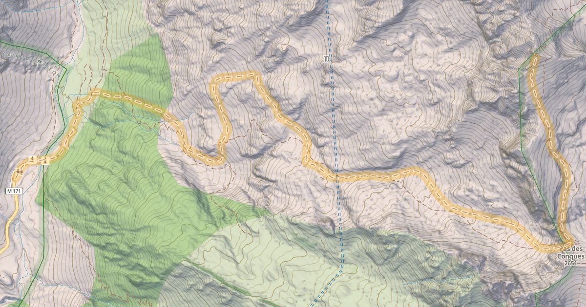 Map preview of Mont du Grand Capelet — Pont du Countet