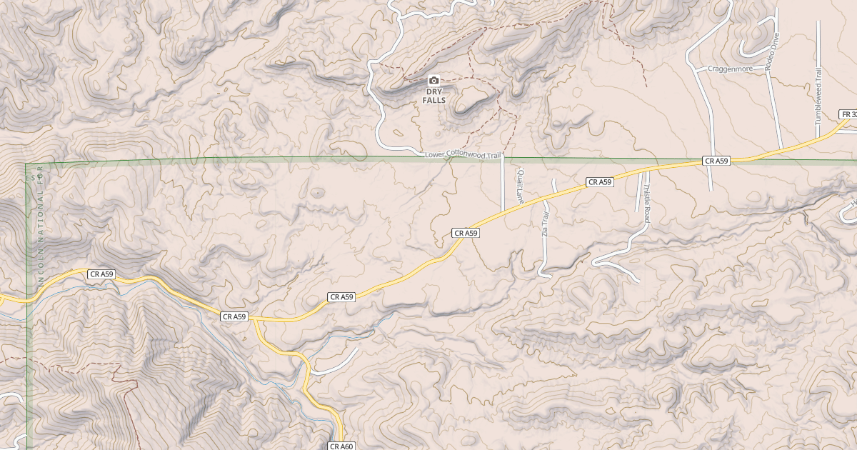 Map preview of LA LUZ CANYON