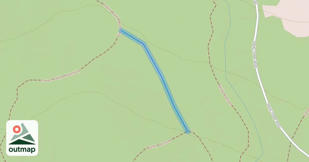 Map of Baldy Bottom Connector