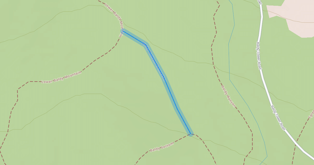 Map preview of Baldy Bottom Connector