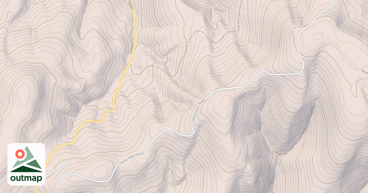 Map of DEVILS NOTCH