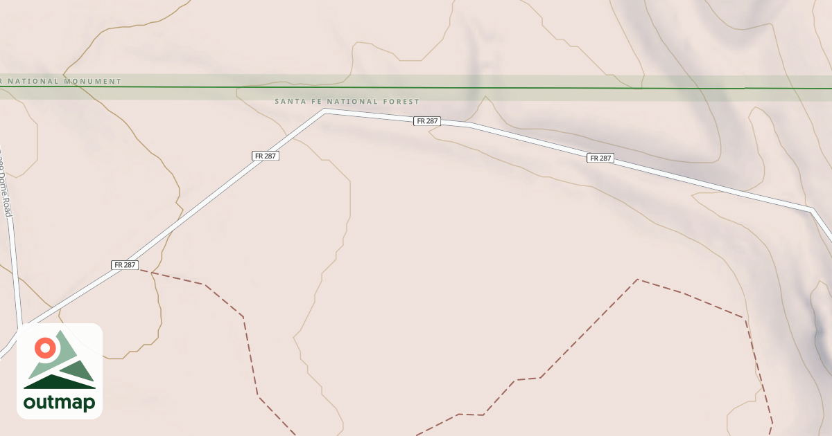 Map of FRIJOLES RIDGE