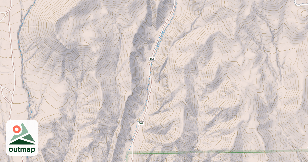 Map of FOOTES CANYON