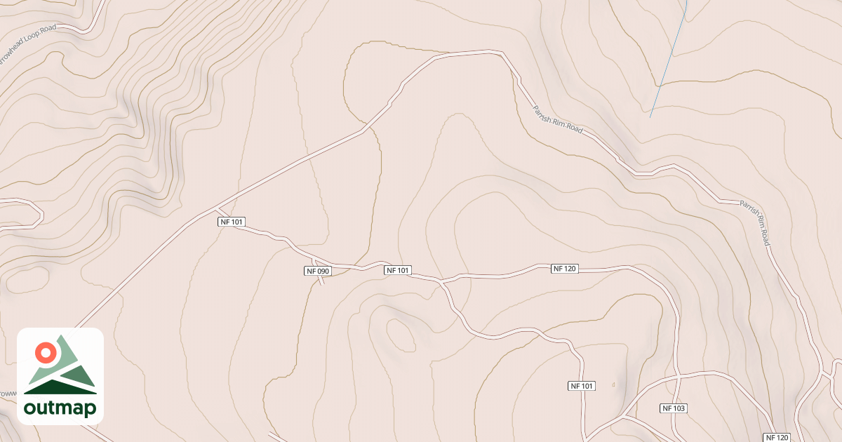 Map of USFS Motor Vehicle Use Map Roads {410F7BD7-C95C-4975-924F-BA26BE379C08}