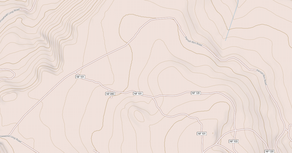 Map preview of USFS Motor Vehicle Use Map Roads {410F7BD7-C95C-4975-924F-BA26BE379C08}
