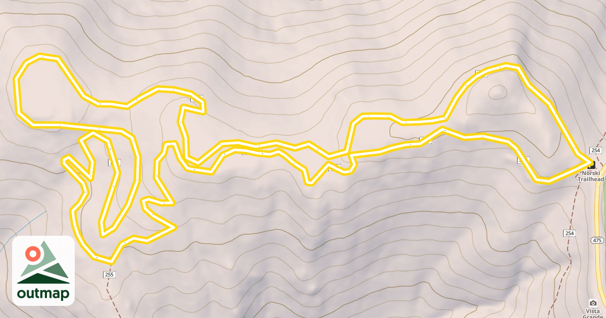 Map of Norski Trail (255)