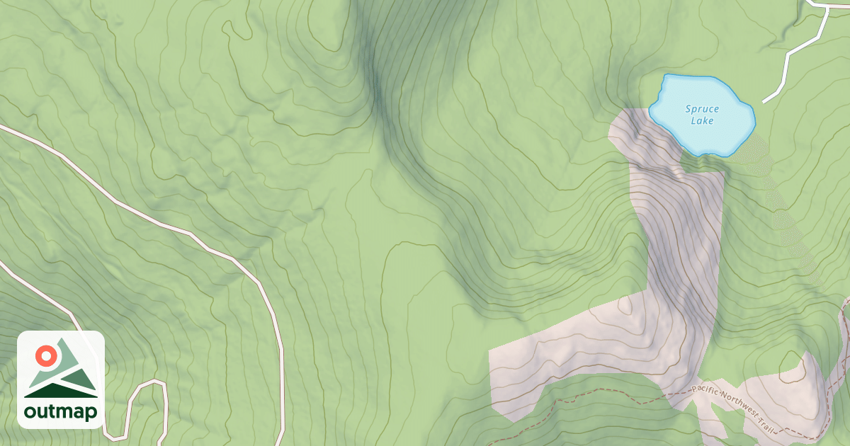 Map of Ruby Ridge A