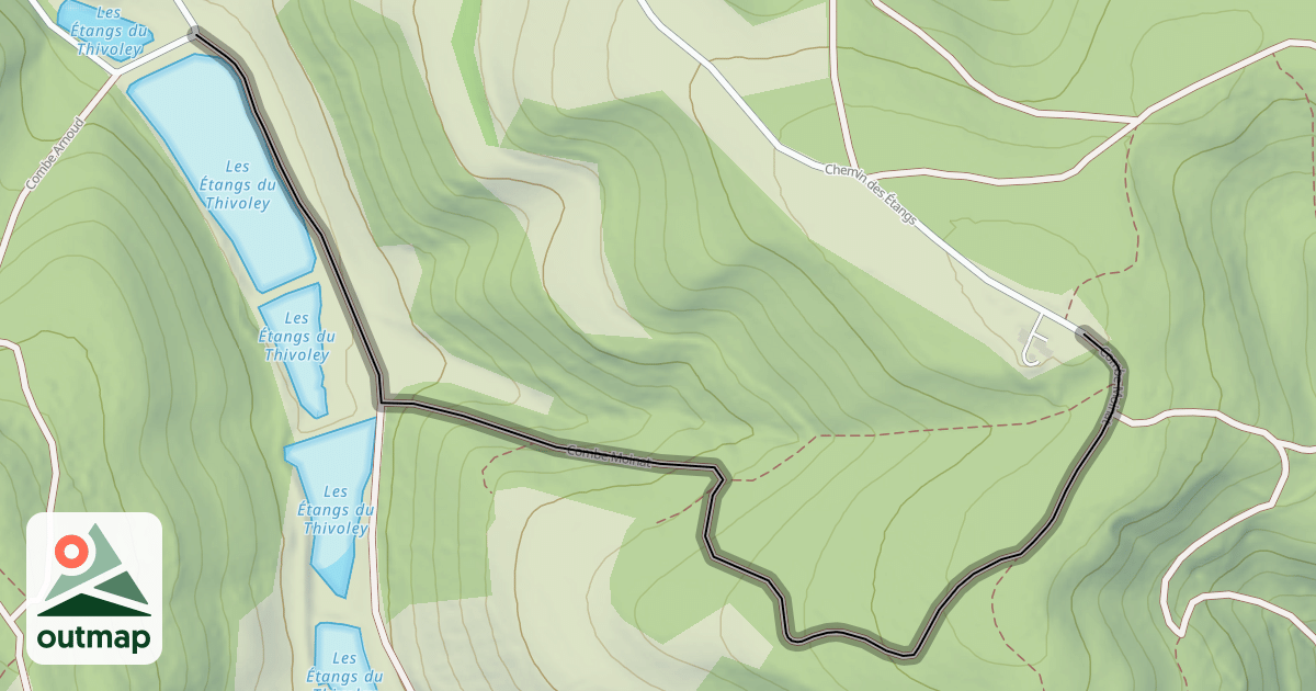 Map of Combe Moinat