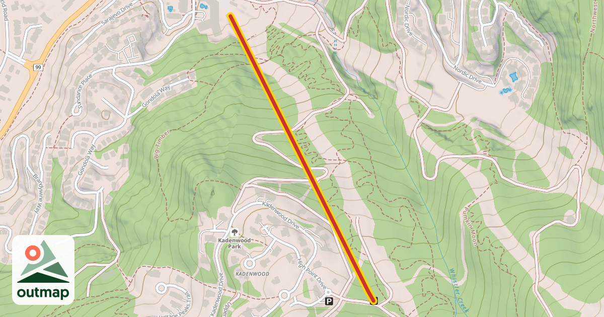 Map of Kadenwood Gondola