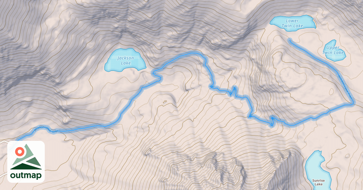 Map of Jackson Lake Trail