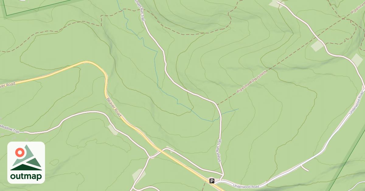 Map of Moshannon State Forest - Black Moshannon Snowmobile Trails