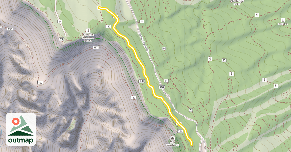 Map of Gravel Pit Trail