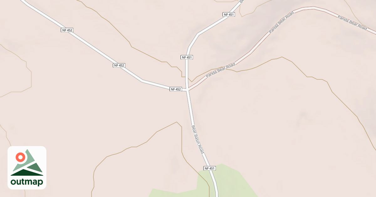 Map of BRUNDAGE MOUNTAIN