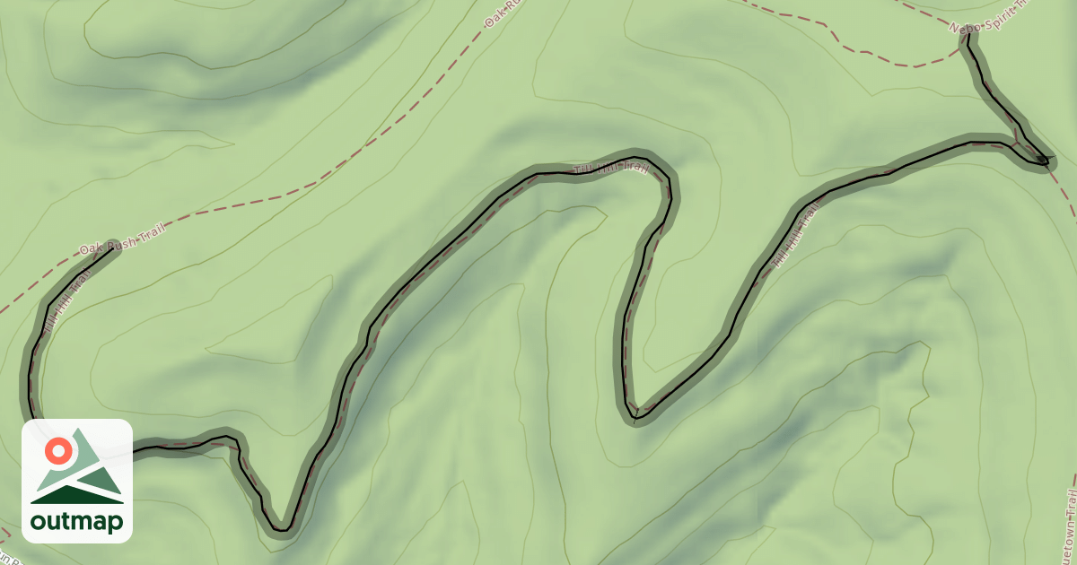 Map of Till Hill Trail