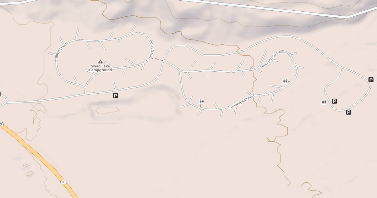 Map preview of SWAN LAKE CAMPGROUND