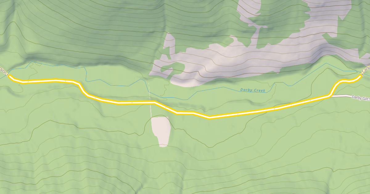 Map preview of Darby Canyon Road