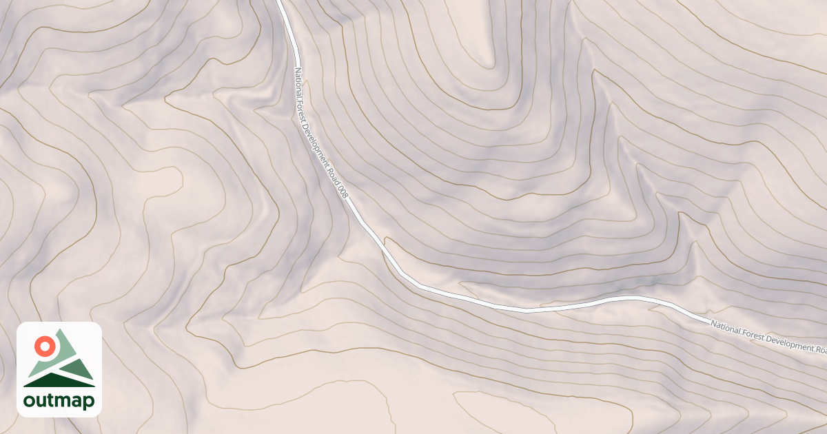 Map of BLUE PINE