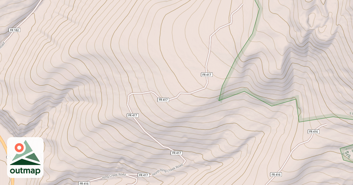 Map of KING CREEK NORTH