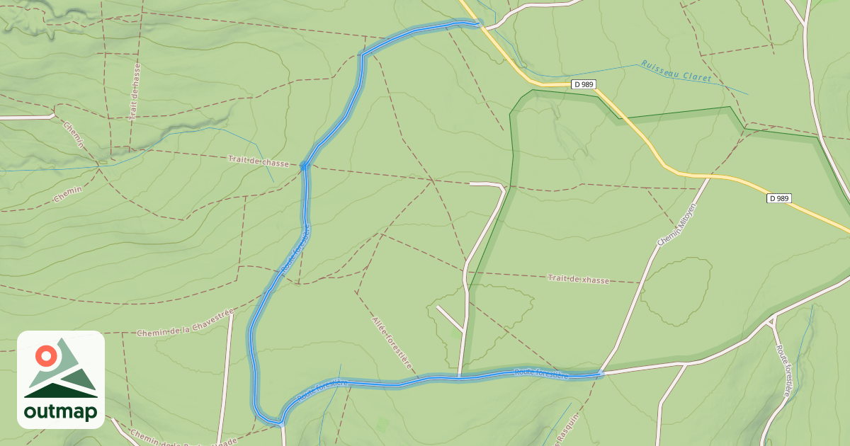 Map of Route forestière