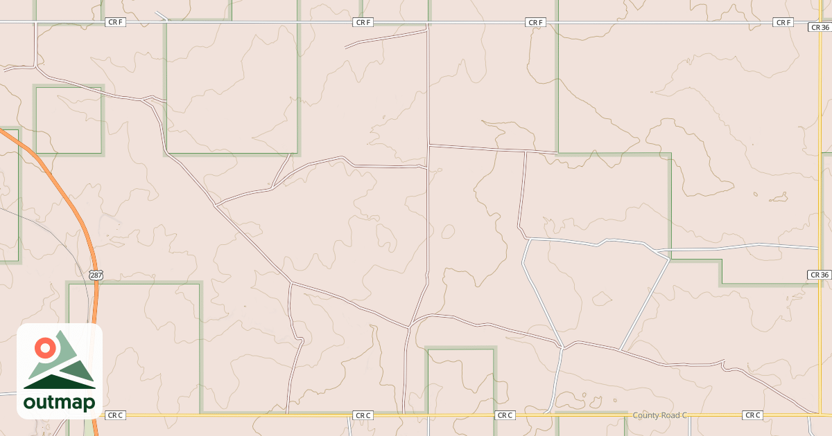 Map of PASTURE CROSSING
