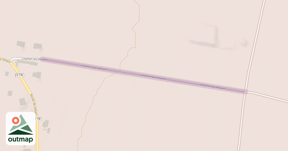 Map of Chemin du Moulin