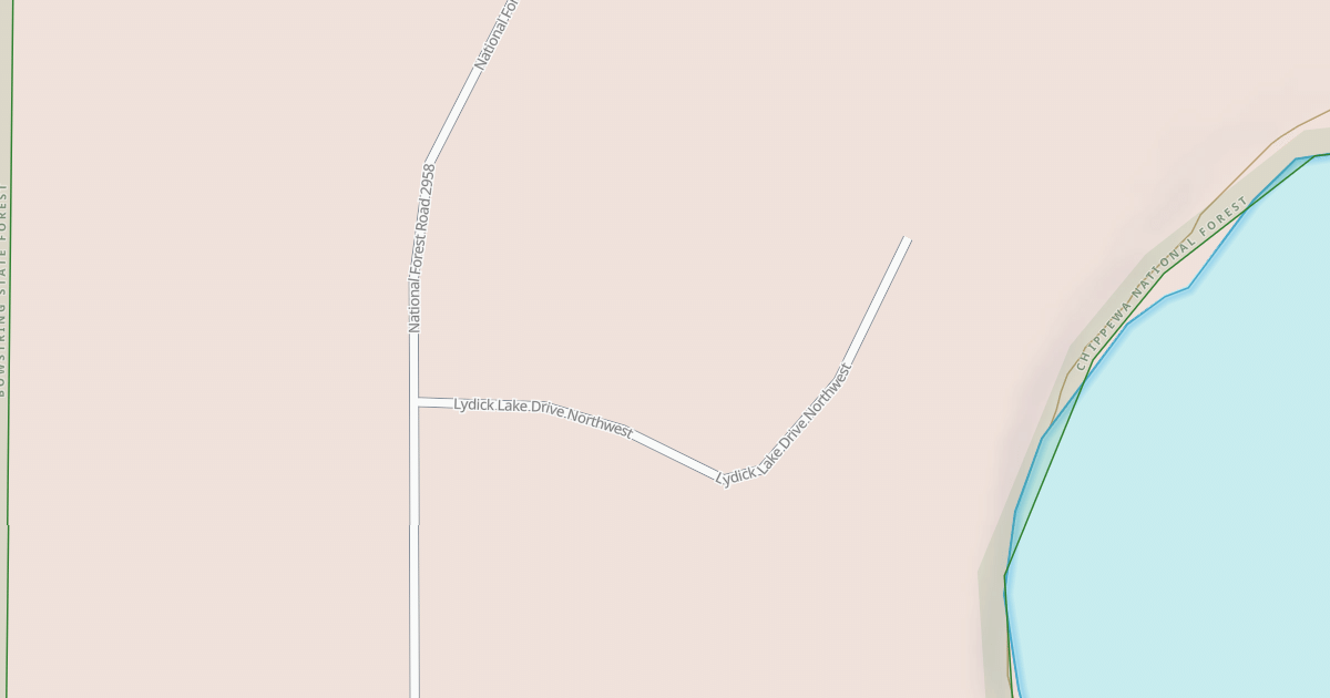 Map preview of LYDICK LAKE DRIVE NORTHWEST