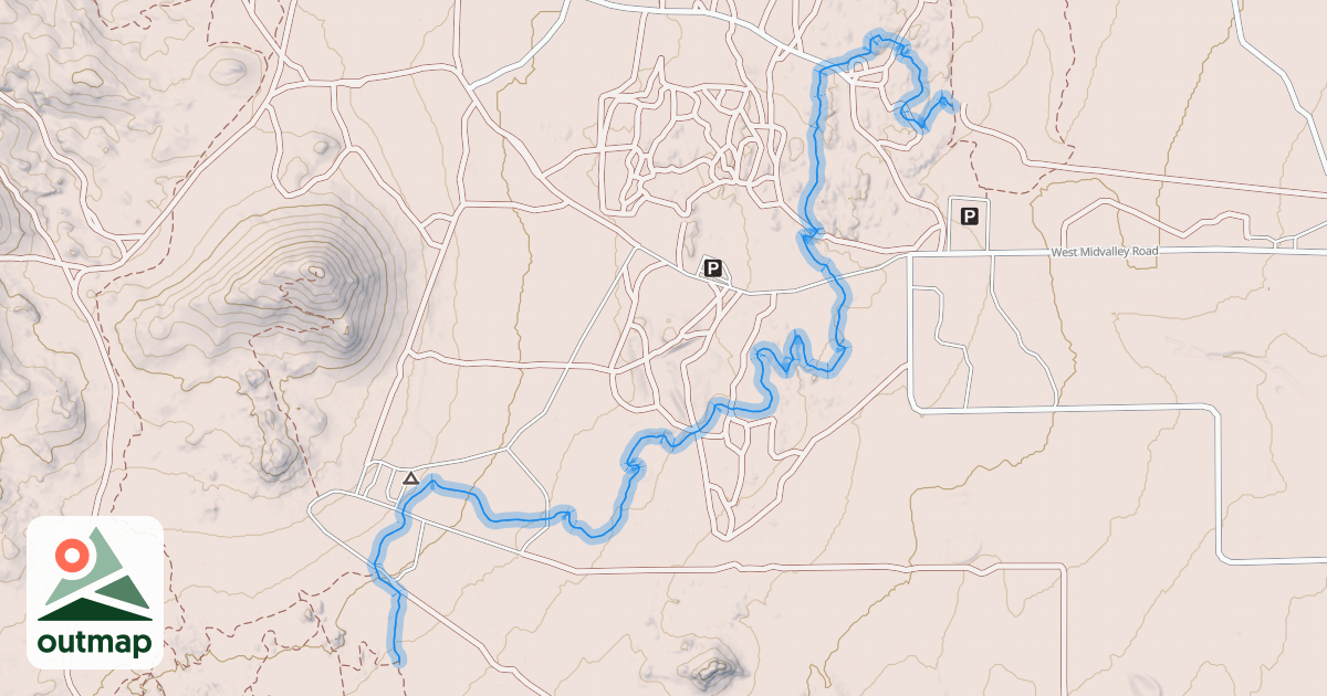 Map of Twilight Zone Trail