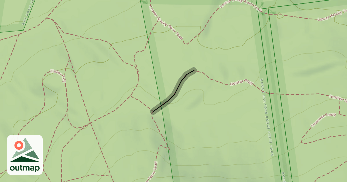 Map of Hunter Trail