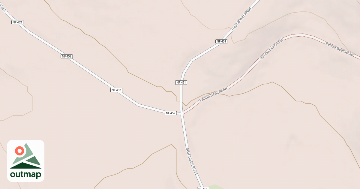 Map of BRUNDAGE MOUNTAIN