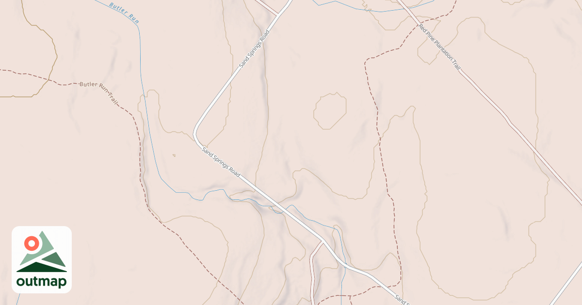 Map of Pinchot State Forest - Thornhurst Snowmobile Trails
