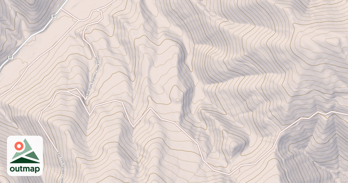 Map of PARDEE FLAT (EAST SIDE PARDEE)
