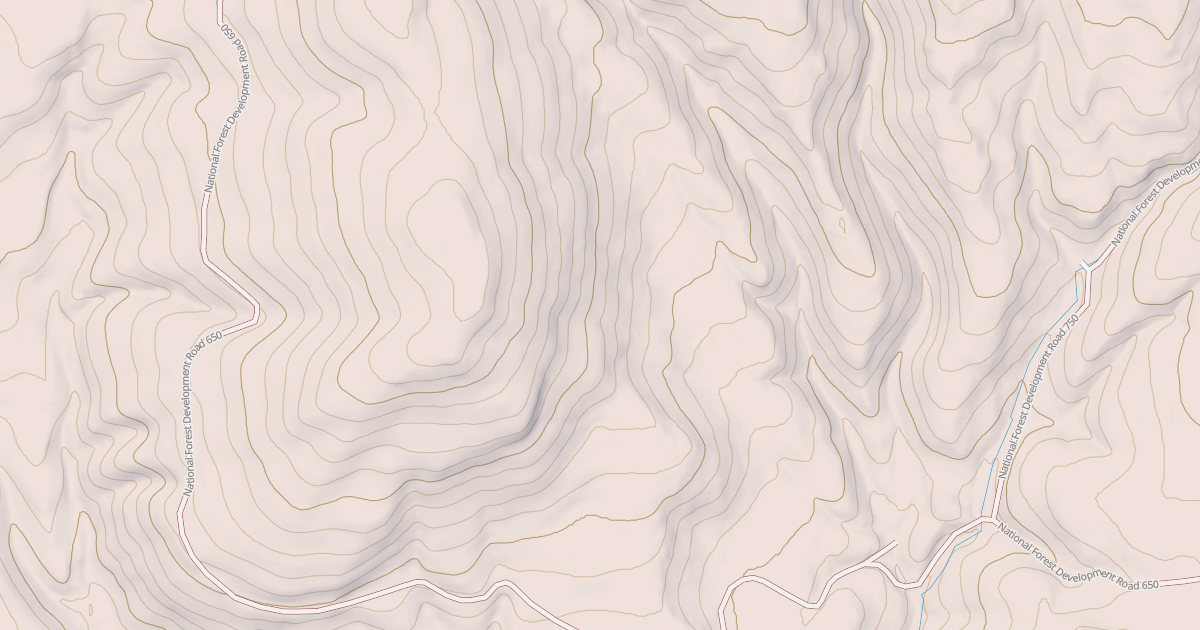 Map preview of USFS Motor Vehicle Use Map Roads {170C45C9-2E06-4F7C-9F66-B7A0A0FF213A}