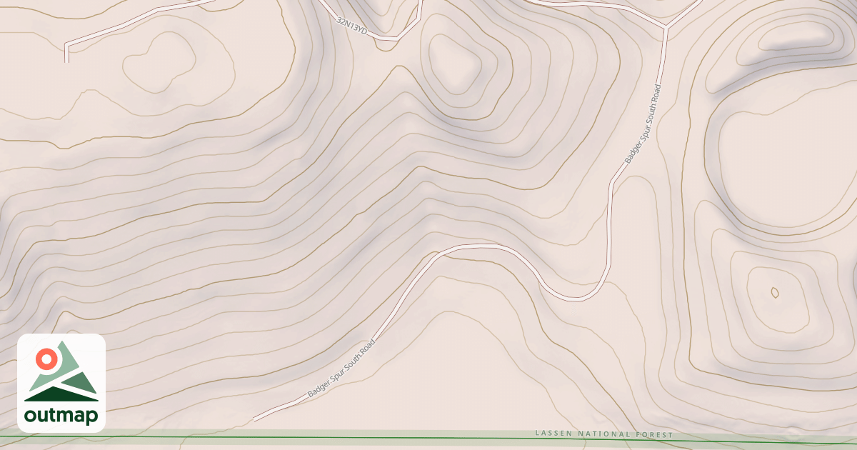 Map of BADGER SPUR S