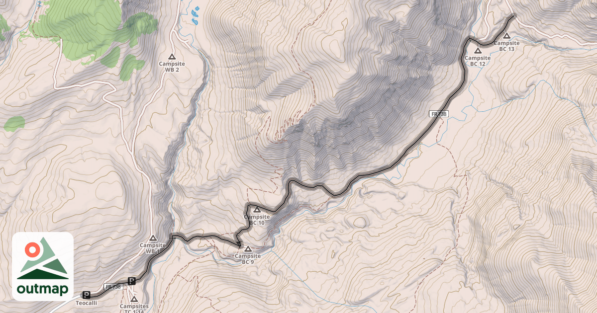 Map of Brush Creek Road