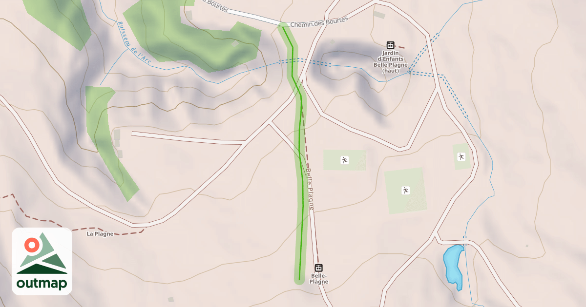 Map of Belle Plagne