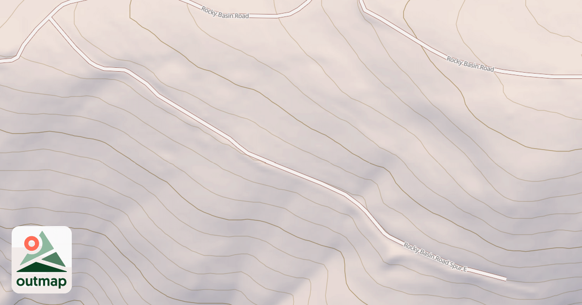 Map of ROCKY BASIN SPUR
