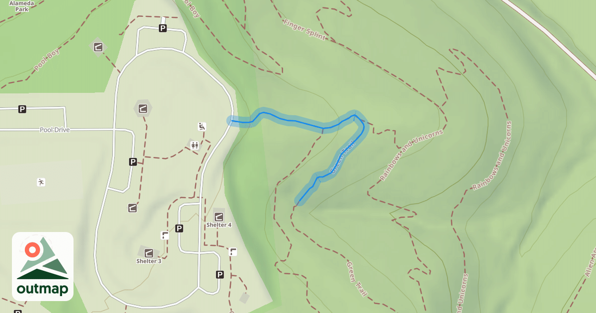 Map of Green Trail