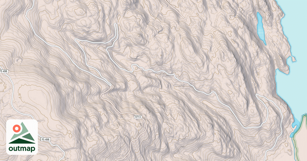 Map of Crane Mtn Snowmobile