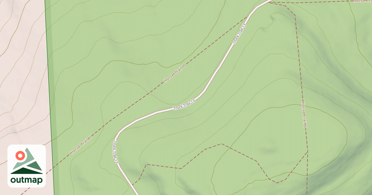 Map of Truck Trail 13